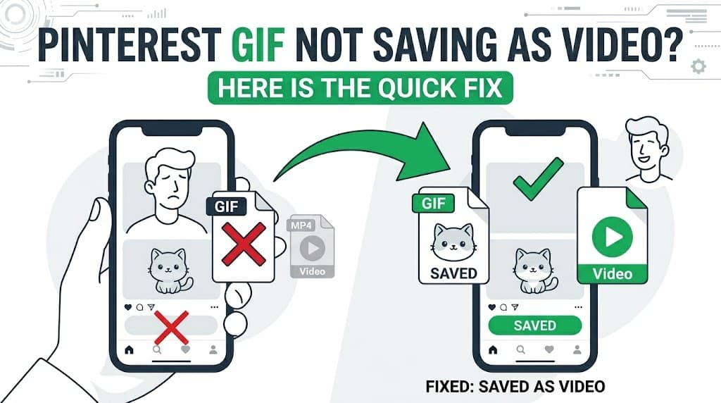 Pinterest’teki GIF’lerin Video Olarak Kaydedilememesi Sorununun Çözümü