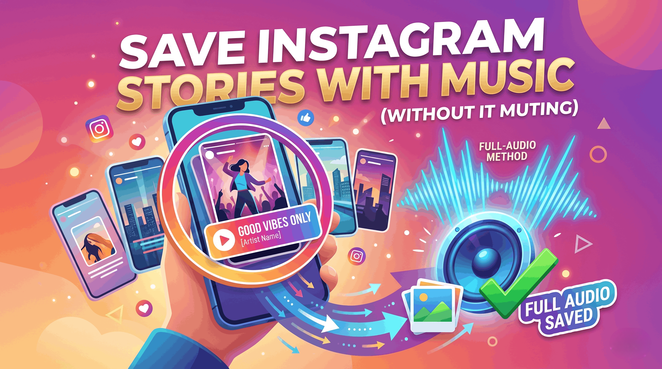 How to Save Instagram Stories with Music (Without It Muting)