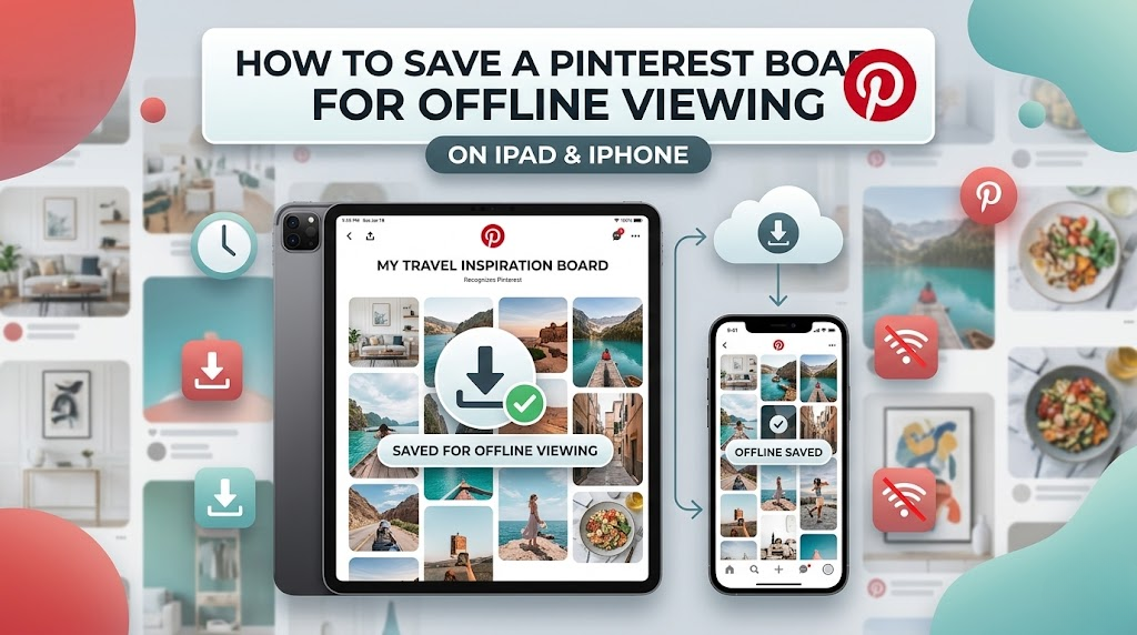 How to Save a Pinterest Board for Offline Viewing on iPad & iPhone